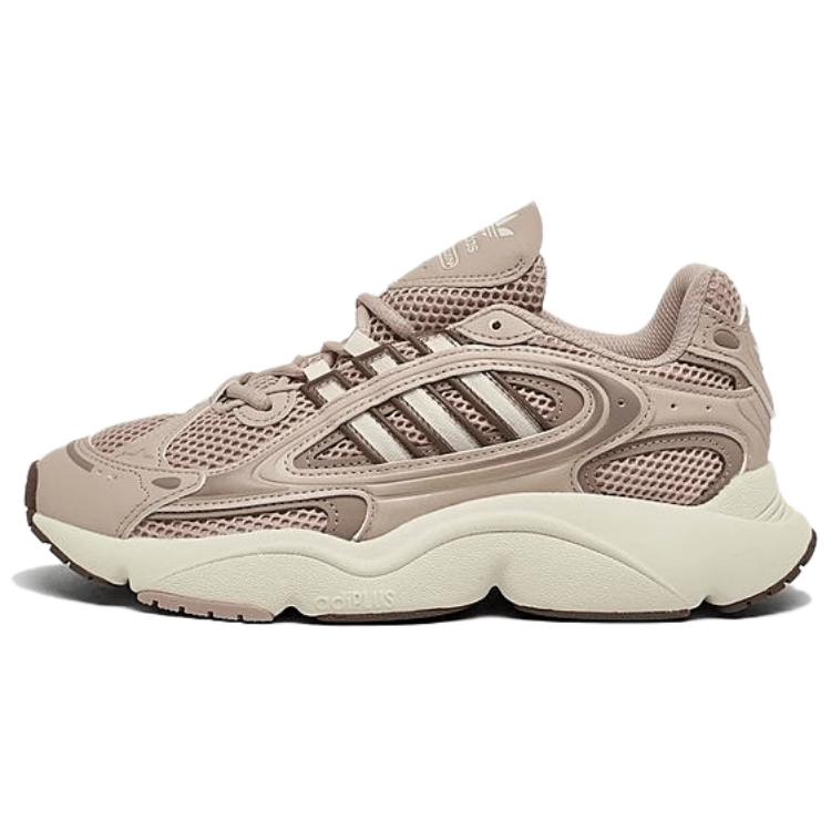 Adidas Originals Ozmillen Casual Cushioning, Wear Resistant Low top Chunky Sneakers Women's Gray Brown