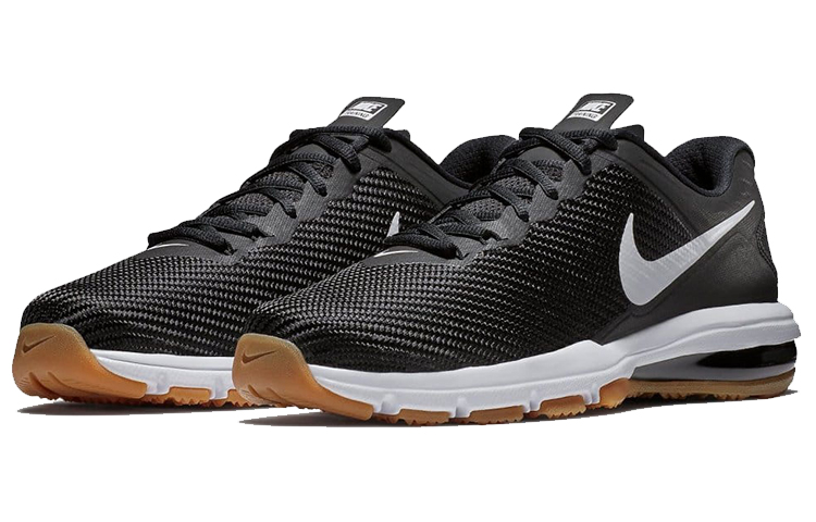 Мужские кроссовки Nike Air Max Full Ride TR 1.5 (черно-бело-коричневые) — Чёрный / белый / коричневый — фото 3