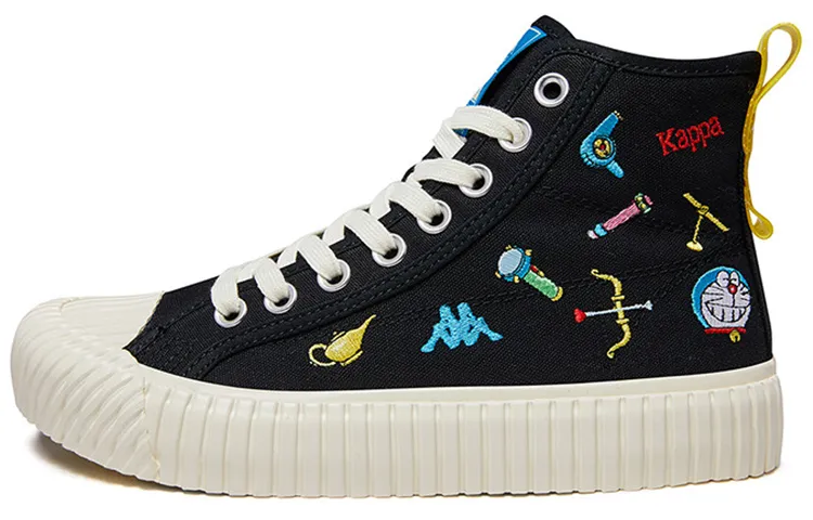 Kappa Doraemon Co branded Slip Resistant Abrasion Resistant Slip Resistant Abrasion Resistant High top Canvas Shoes