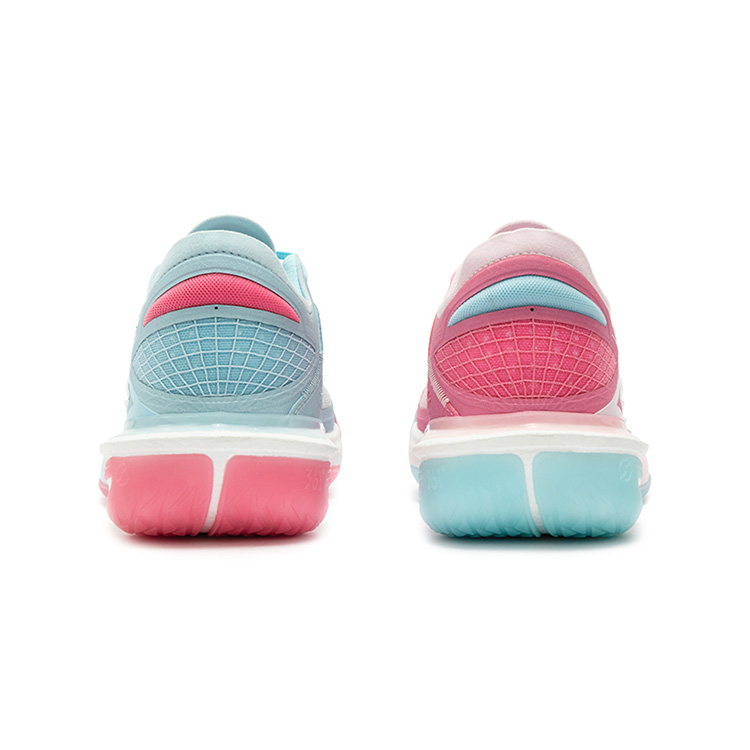 361° Speed BB Low top Basketball Shoes Men’s Blue Pink Mismatched