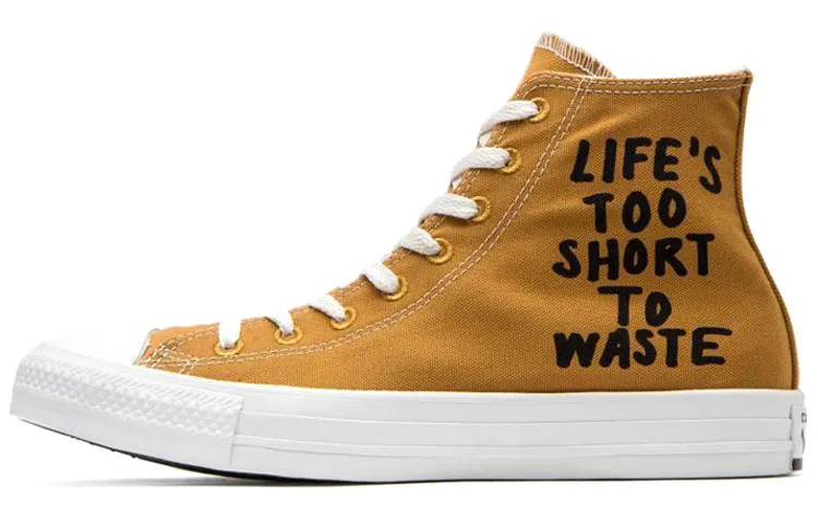 Chuck Taylor All Star Converse Hi Renew 'Life's Too Short To Waste'