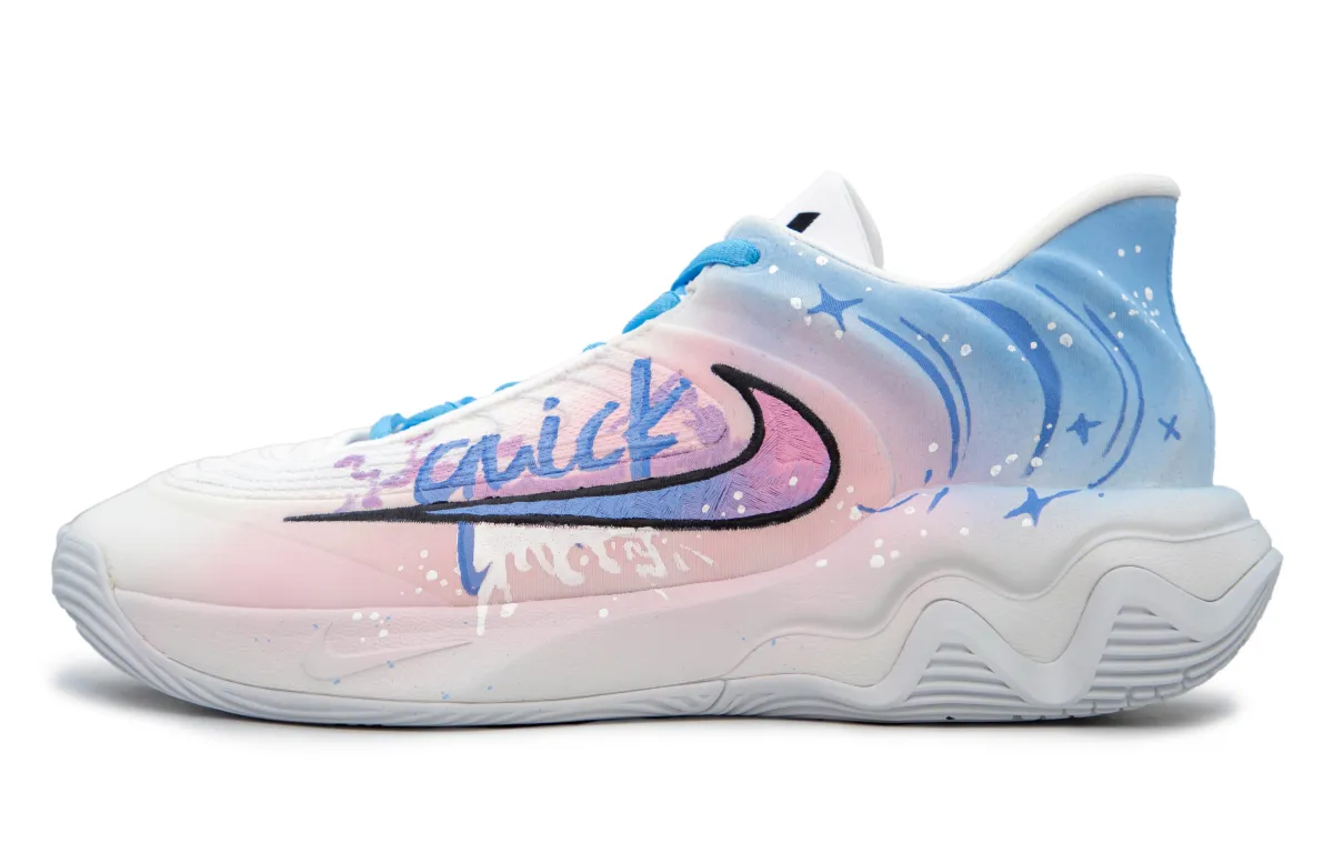 Nike Giannis Immortality Starry Sky Wander Slip Resistant Abrasion Resistant Low top Basketball Shoes Men's Blue Pink