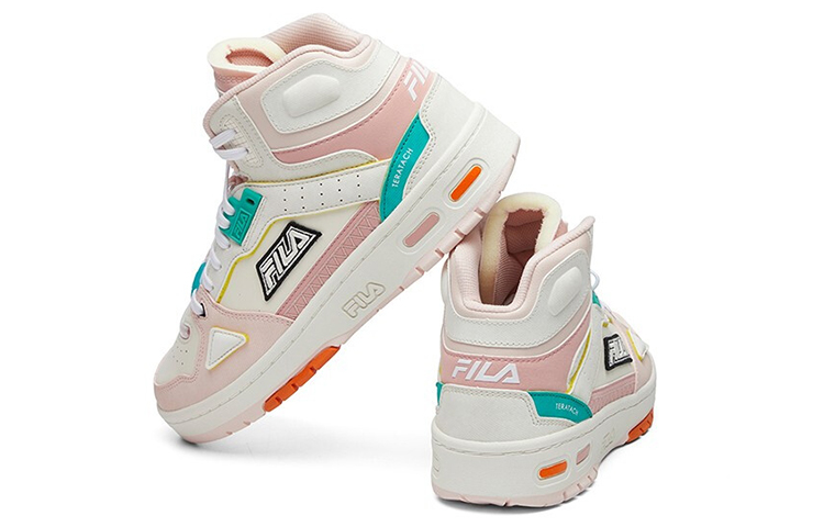 FILA FUSION Heritage Retro Basketball Shoes ‘White Pink’ Women’s