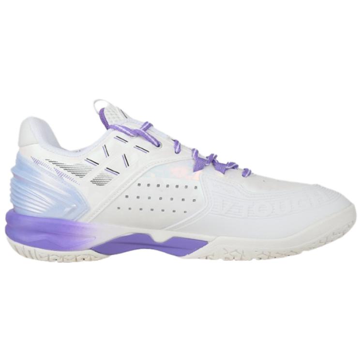 VICTOR 8500NLite Cushioning, Wear Resistant Low top Badminton Shoes Unisex White Purple