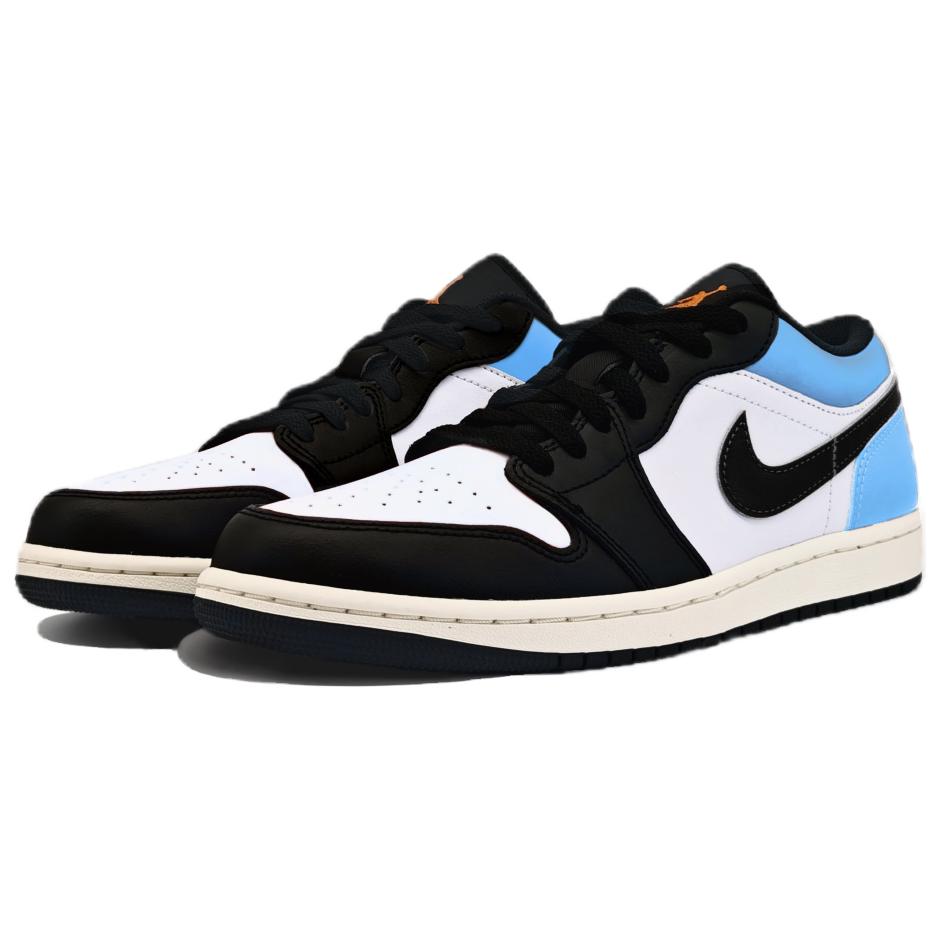 Jordan Air Jordan 1 Abrasion Resistant Vintage Basketball Shoes Unisex Blue Black