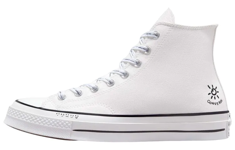 Converse 1970s Chuck Taylor All Star Abrasion Resistant Lightweight High top Canvas Shoes Unisex White