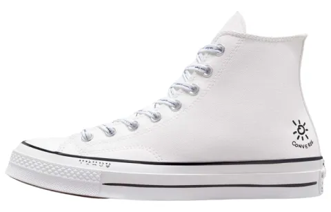 Converse 1970s Chuck Taylor All Star Abrasion Resistant Lightweight High top Canvas Shoes Unisex White