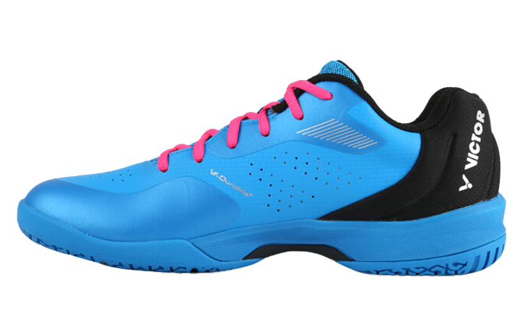 VICTOR Comfortable Slip Resistant, Abrasion Resistant, Breathable Low top Badminton Shoes Unisex Blue