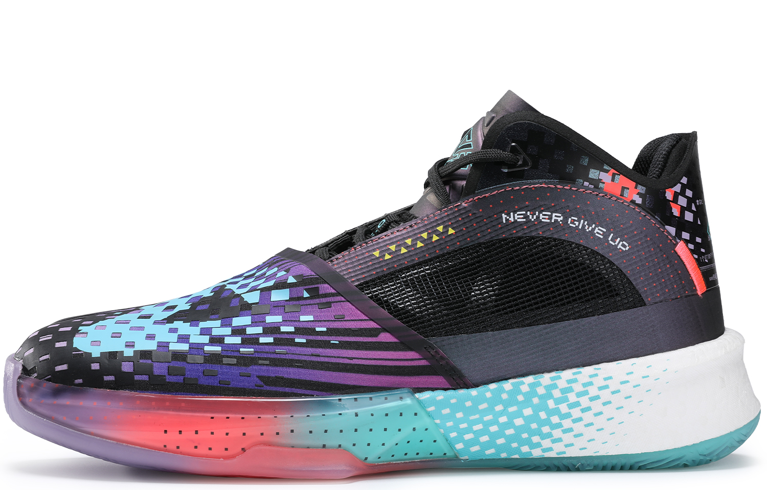 PEAK Surfing The Big Triangle 1.0 Basketball Shoes Men’s Low Top Black/Cerulean