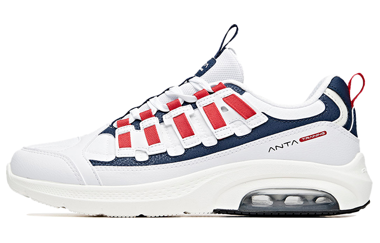 Anta Variety Training Collection Abrasion Resistant Breathable Low top Training Shoes Men’s White Blue Red