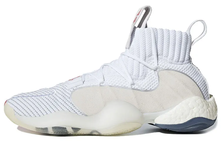 Adidas Originals Crazy BYW X BOOST Performance Basketball Shoes Unisex White Rainbow