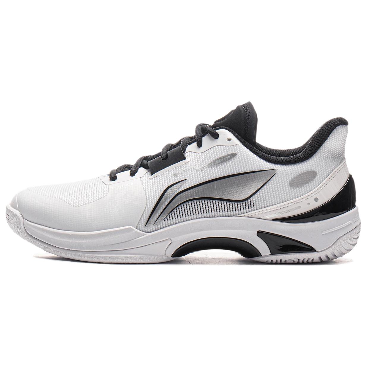 Li Ning Abrasion Resistant, Breathable, Lightweight Low top Training Shoes Unisex Black White