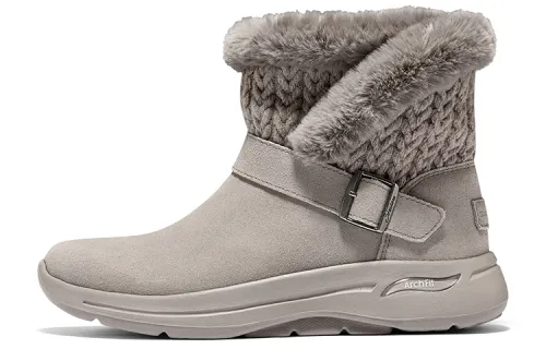 Skechers Go Walk Arch Fit Abrasion Resistant Thermal Comfortable Knee High Snow Boots Women's Taupe