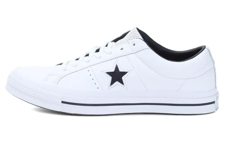 Converse One Star Perforated Leather Low Top 'White Black'