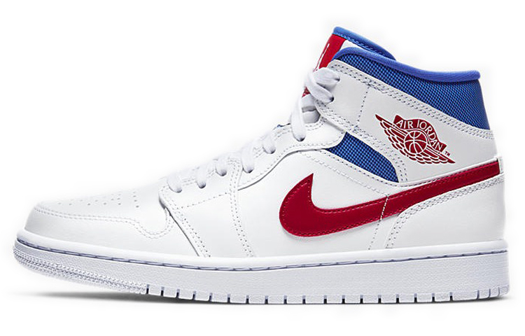 Jordan 1 Mid White Red Royal Women’s