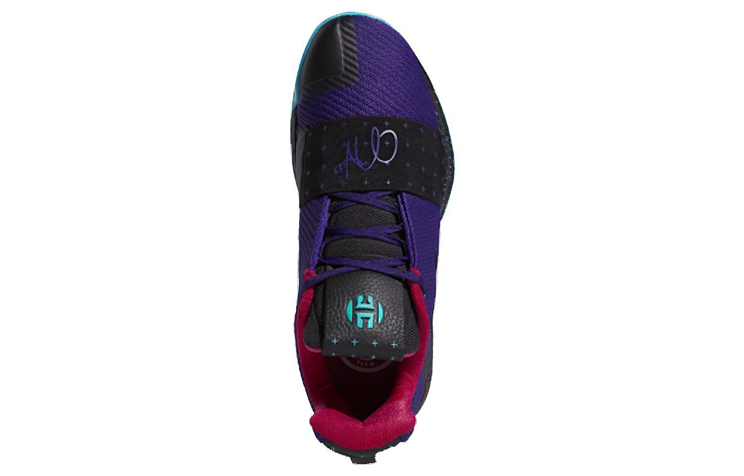 Мужские кроссовки adidas Harden Vol.3 Drew League (черно-фиолетовые) — фото 5