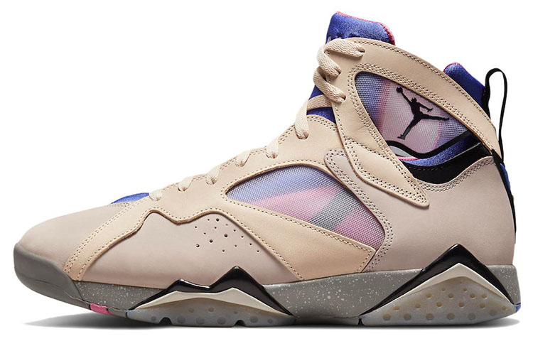 Jordan Air Jordan 7 retro se \"sapphire\" mesh leather sapphire trend shock-absorbing non-slip wear-resistant lightweight high-top retro basketball shoes same style for men and women off-white