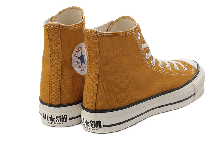 Converse Chuck Taylor All Star Abrasion Resistant High top Canvas Shoes Unisex Ginger Yellow Japan Version