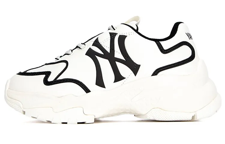 MLB Big Ball Chunky Sneakers Unisex Low-top White/Black
