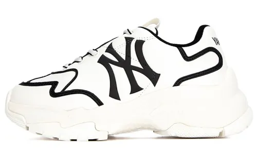 MLB Big Ball Chunky Sneakers Unisex Low Top White/Black