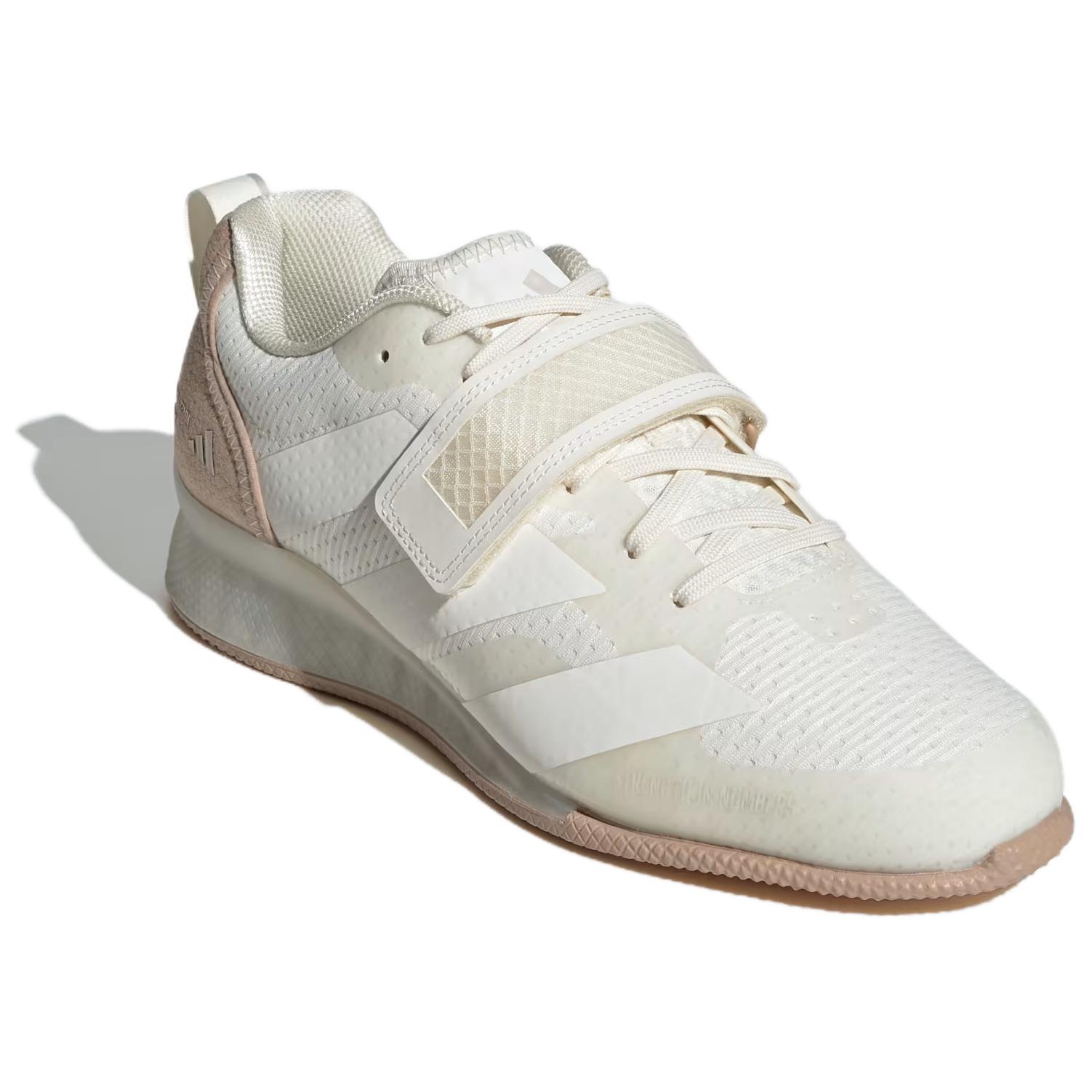 Adidas Adipower Slip Resistant And Breathable Low top Training Shoes Unisex Ecru