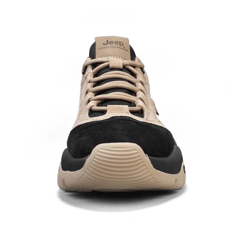 Jeep Abrasion Resistant Abrasion Resistant Low top Mountaineering Shoes Men’s Light Khaki