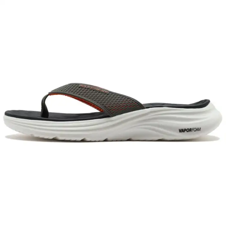 Skechers Sport Odor Resistant Flip Flops Men's Black Orange