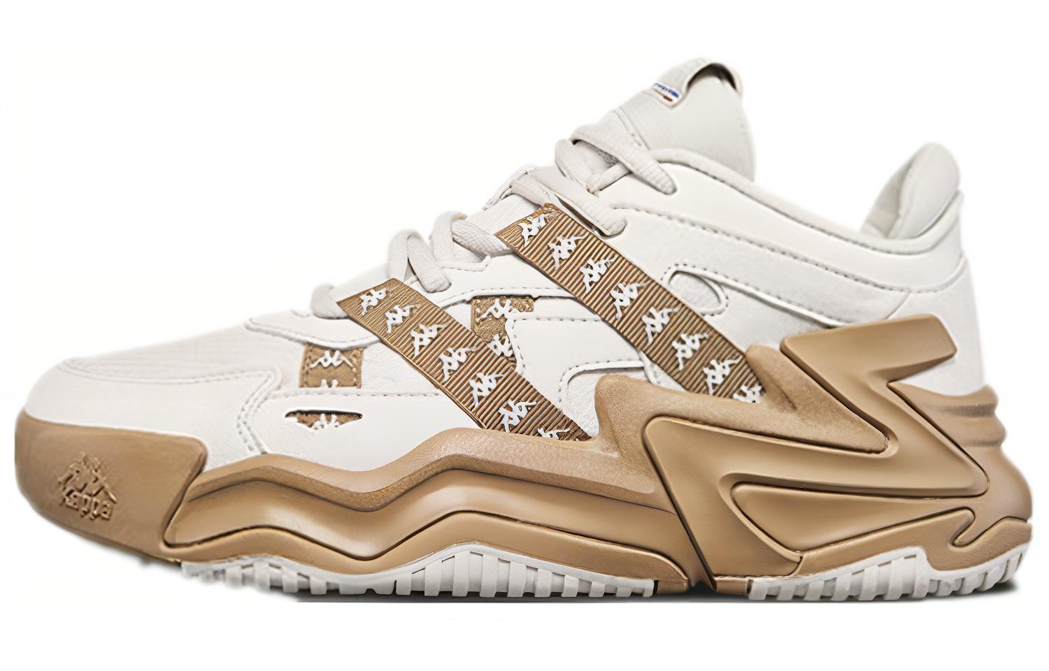 Kappa Fabric Cushioning Slip Resistant Cushioning Slip Resistant Low top Vintage Basketball Shoes Women’s Gray Brown