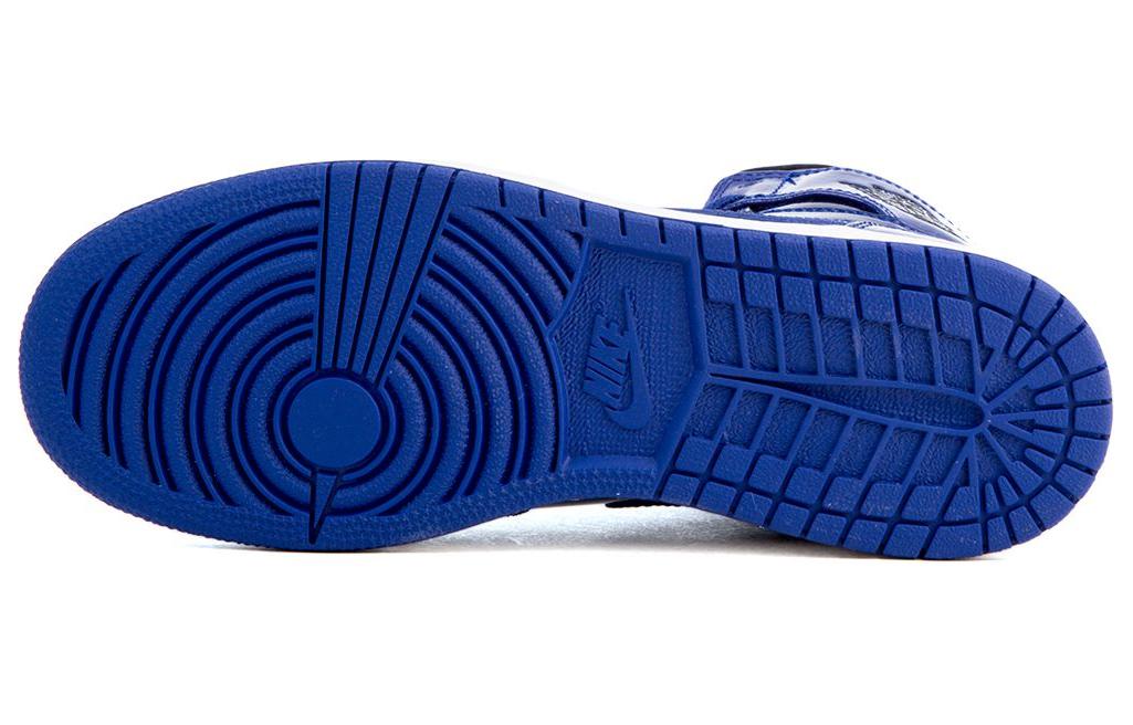 Женские кроссовки Jordan Air Jordan 1 Retro High Bg Deep Royal (пурпурные) — Тёмно-синий / чёрный — фото 5