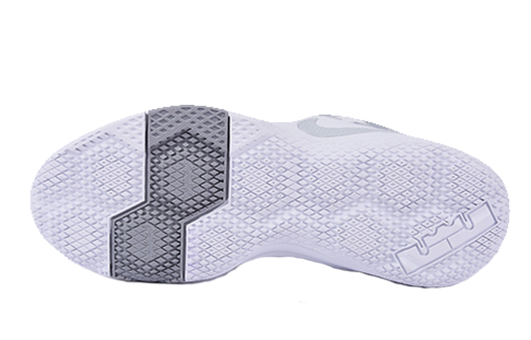 Мужские кроссовки Nike Zoom Witness LBJ (серые) — Белый / серый — фото 5