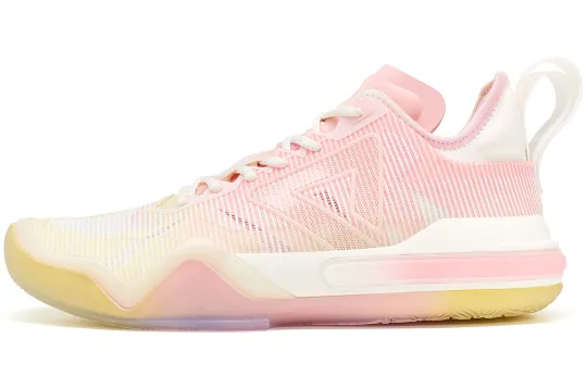 PEAK Andrew Wiggins AW1 Fabric Low top Performance Basketball Shoes Men's White Pink