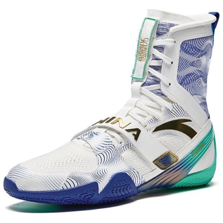 Anta Thunderbolt High top Training Shoes Unisex White Blue