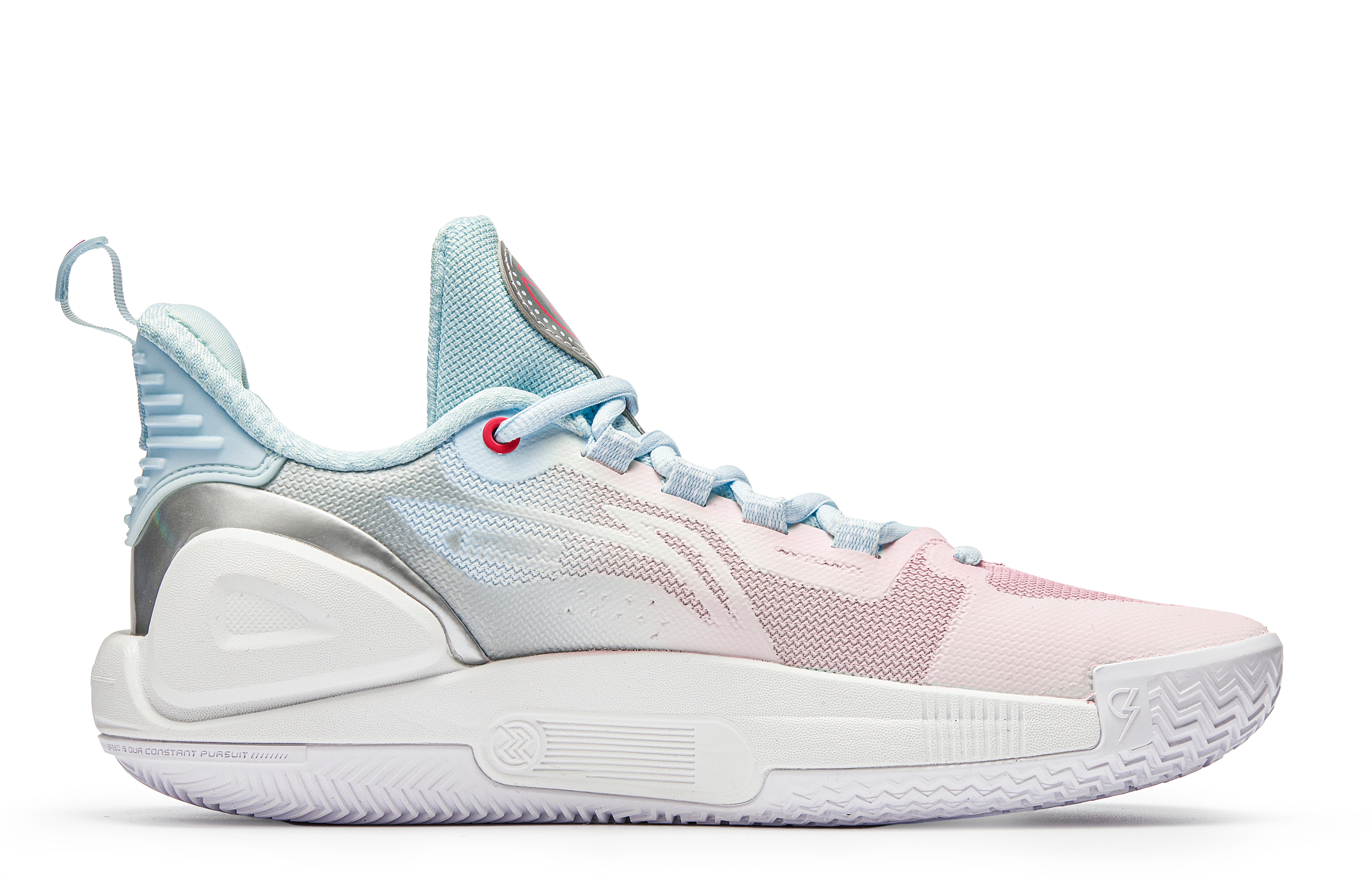 Li Ning Speed 9 Slip Resistant Abrasion Resistant Low top Basketball Shoes Men’s Light Blue