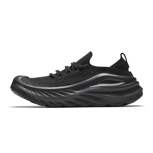 Anta Variety Training Collection Slip Resistant And Breathable Coverage Low top Training Shoes Men's Black