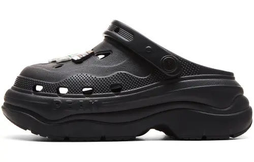 PEAK Taichi Cheese Elevator Shoes Clogs Women's All Black