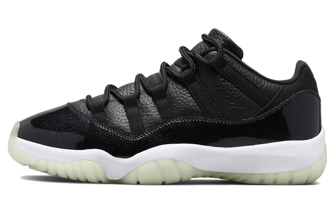 Jordan Air Jordan 11 retro low 72 10 patent leather big devil wear-resistant low-top retro basketball shoes men and women same style black
