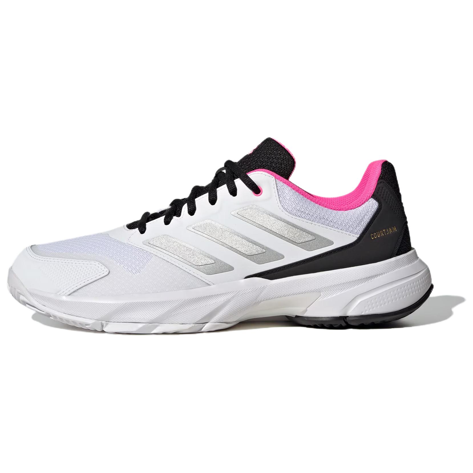 Adidas Courtjam Control 3 ‘Cloud White Silver Metallic Lucid Pink’