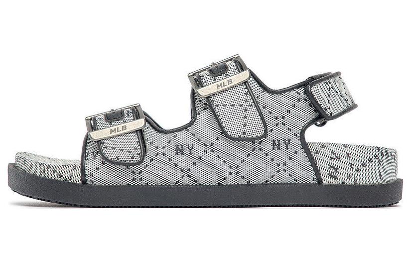 Сандалии MLB Double Sandal Jacquard (серые)