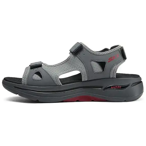 Skechers Beach Sandals Men's Gray Red