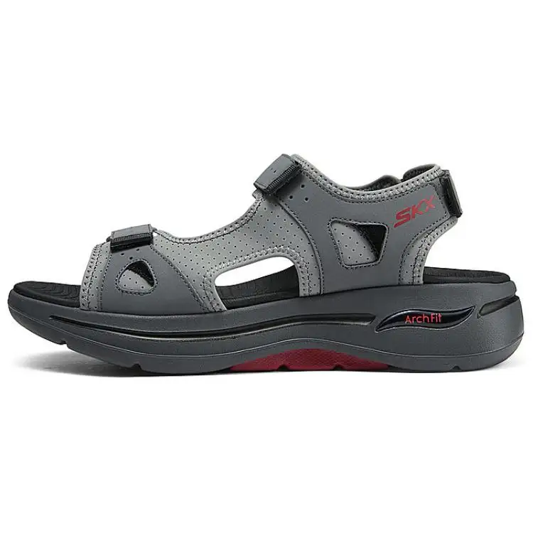 Skechers Beach Sandals Men's Gray Red