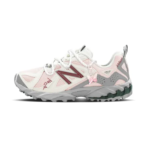 New Balance 610T Heartbeat Rhythm Cushioning Abrasion Resistant Low top Mountaineering Hiking Shoes Unisex Gray Pink