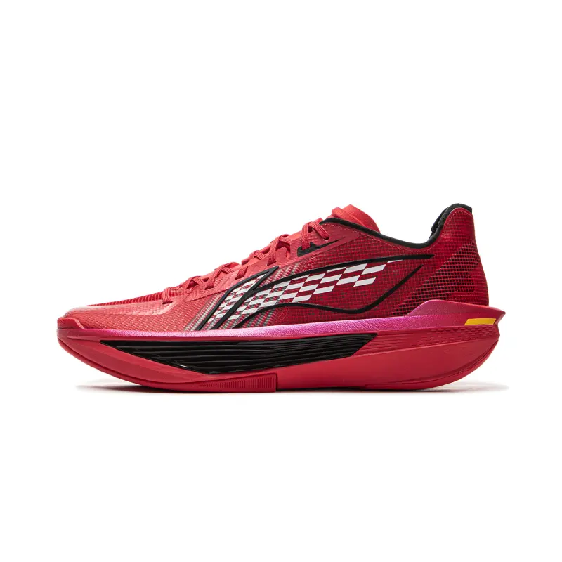 Li Ning ULTRALIGHT Cushioning Slip Resistant Abrasion Resistant Rebound Grip Low top Basketball Shoes Men's Red