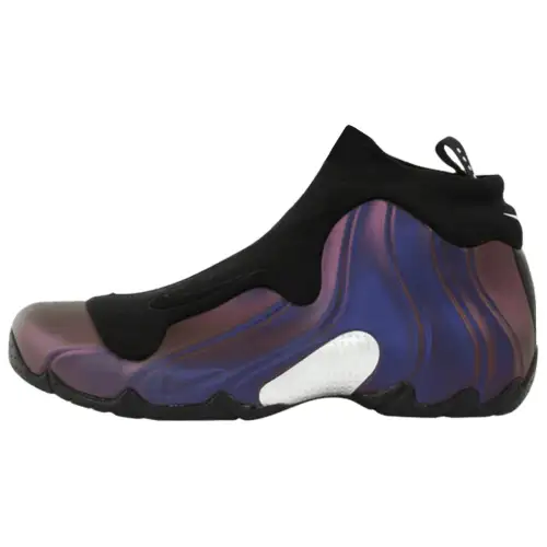 Nike Air Flightposite Comfortable and Versatile Wear-Resistant Mid-top Basketball Shoes Men's Purple Black