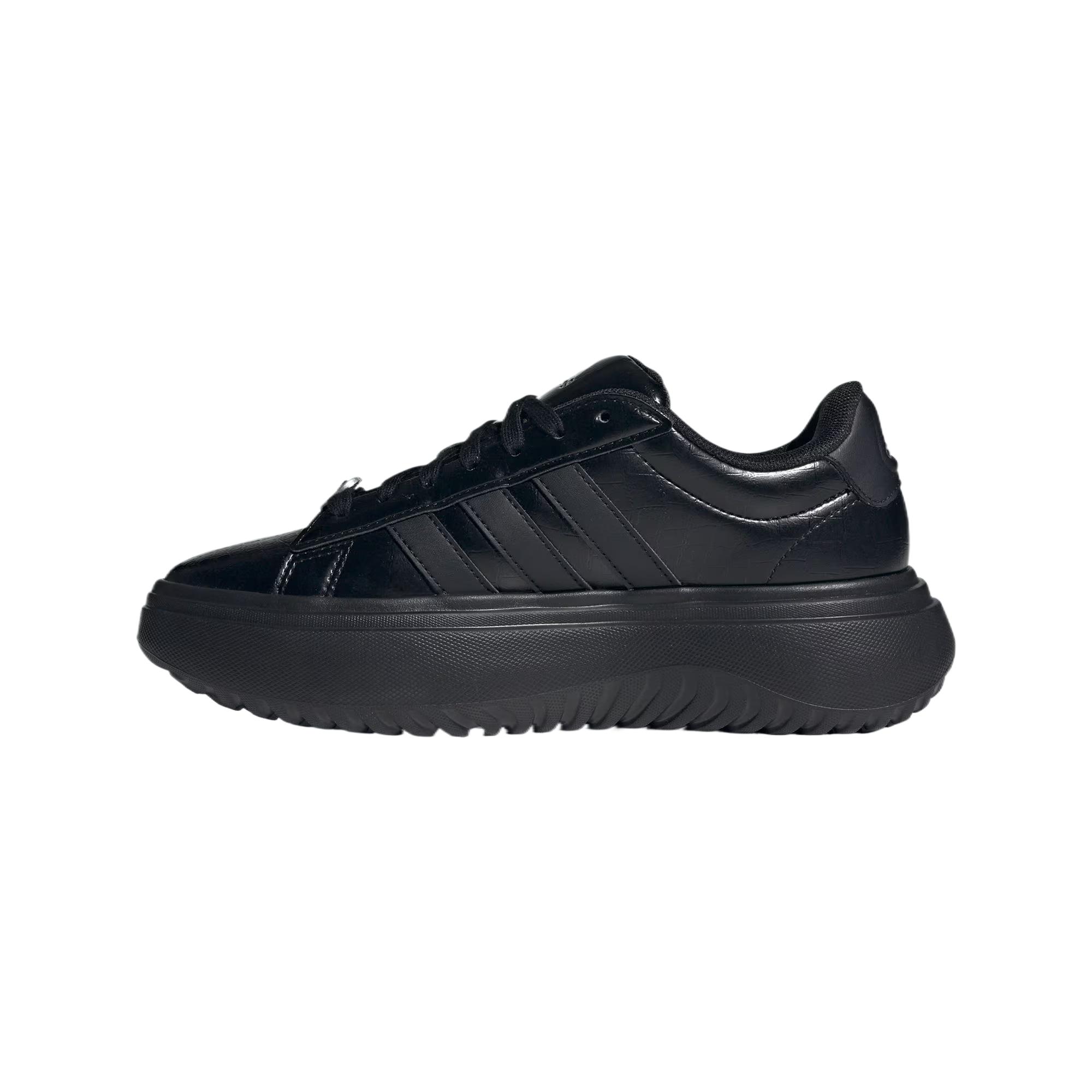Женские кроссовки adidas GRAND COURT PLATFORM (черные)