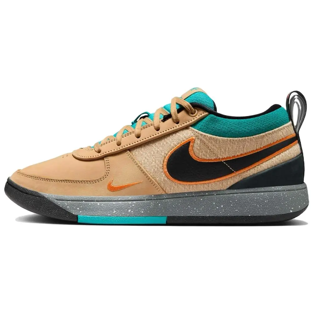 Nike Book 1 Comfortable Slip Resistant Abrasion Resistant Low top Basketball Shoes Men's Beige Black