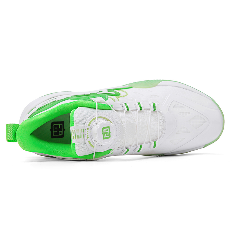 IVERSON Campaign 1 White Avocado Green Cushioning Slip Resistant Abrasion Resistant Support Low top Basketball Shoes