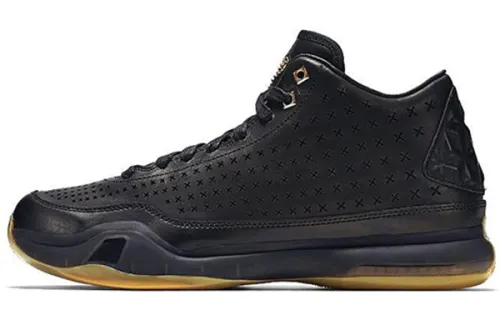 Nike Kobe 10 Mid EXT Black Metallic Gold round toe lace-up non-slip wear-resistant mid-top practical basketball shoe men's black brown