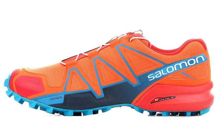 SALOMON Speedcross 4 Mountaineering & Hiking Shoes Men's Low Top Orange/Blue