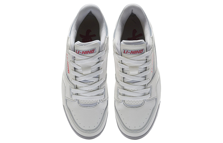 Li Ning Retro 80s Textile, Synthetic Leather Cushioning Slip Resistant Abrasion Resistant Breathable Low top