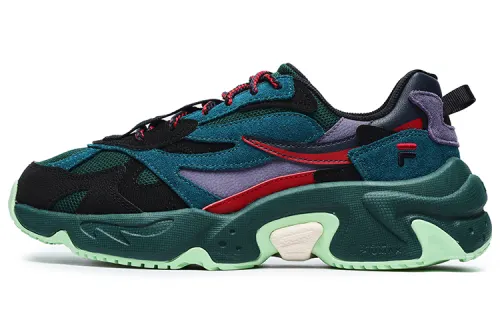 FACETASM x FILA FUSION Low top Chunky Sneakers Women's Black Green